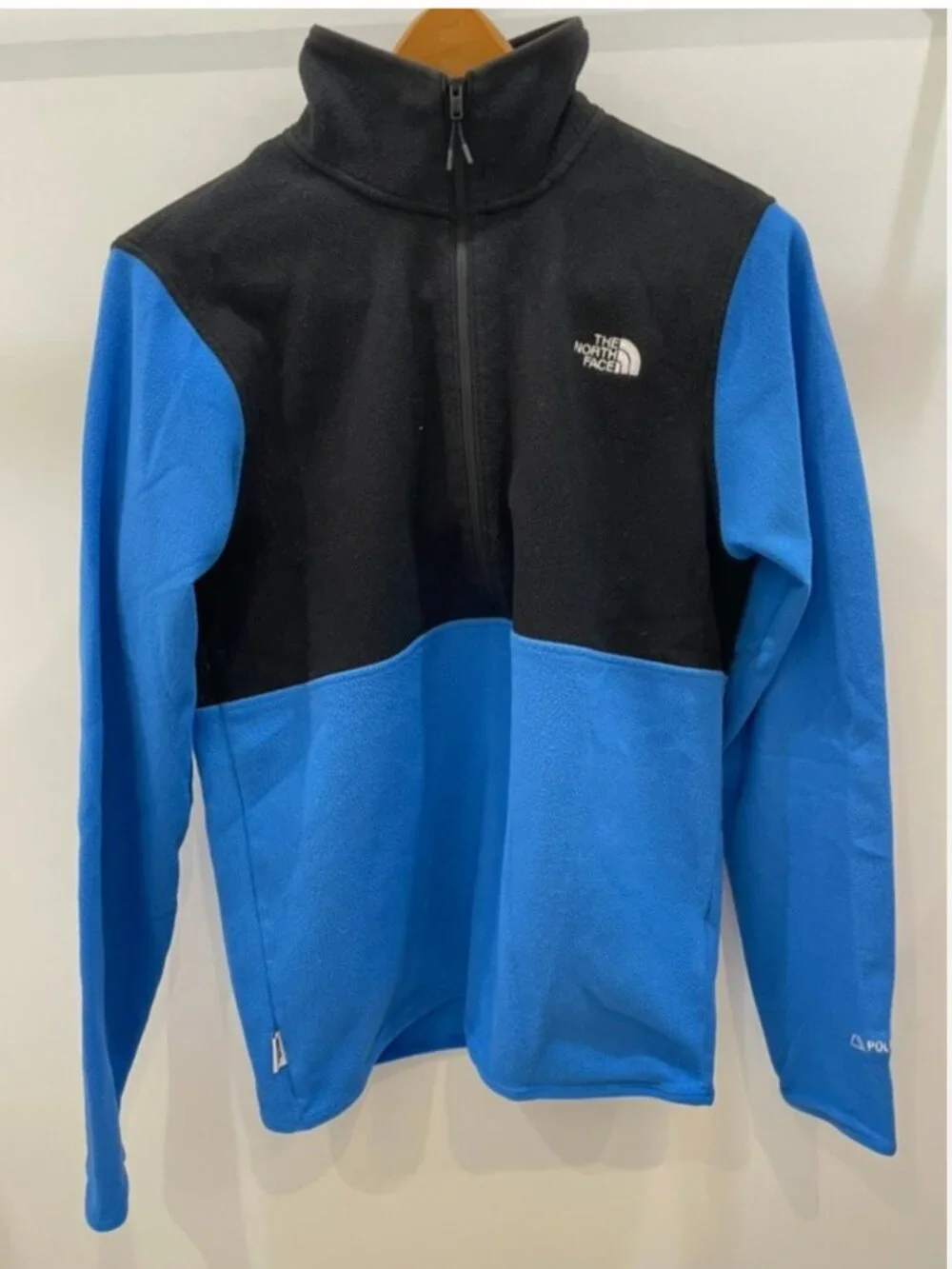 The North Face Alpine Polartec Half Zip Mens Fleece Pullover Small Like New TNF